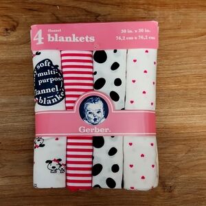 Gerber 4 Flannel Blankets
